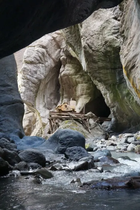 View Looking Downstream Away From Lower Box Canyon Falls