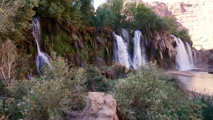 fifty foot falls, one of the waterfall stops on how to plan a trip to havasu falls