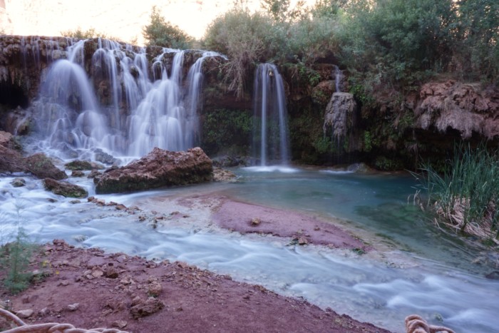 fifty foot falls, one of the waterfall stops on how to plan a trip to havasu falls