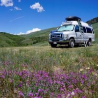 Our campervan living vanlife in the mountains