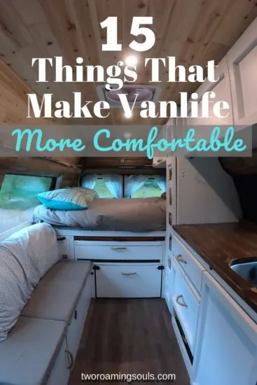 15 Things that make vanlife more comfortable Pinterest Pin