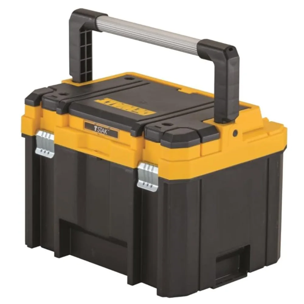 DEWALT TSTAK Tool Box, Deep, Long Handle, Extra Large Design, Fixed Divider for Tool Organization, Water and Debris Resistant (DWST17814)