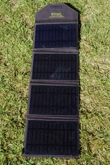 the solar panels that charge a sunjack charger