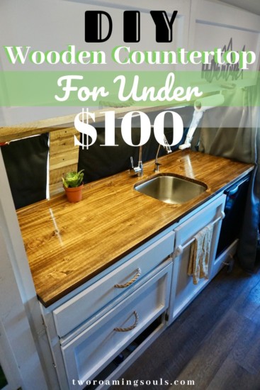Vanlife Stunning Diy Wooden Countertop, Diy Kitchen Wood Countertop Ideas