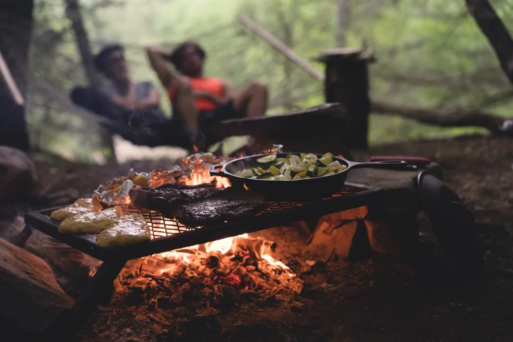 Campfire grill which is a great piece of camping gear under $20