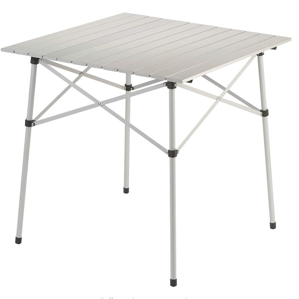  Coleman Outdoor Folding Table | Ultra Compact Aluminum Camping Table, White 