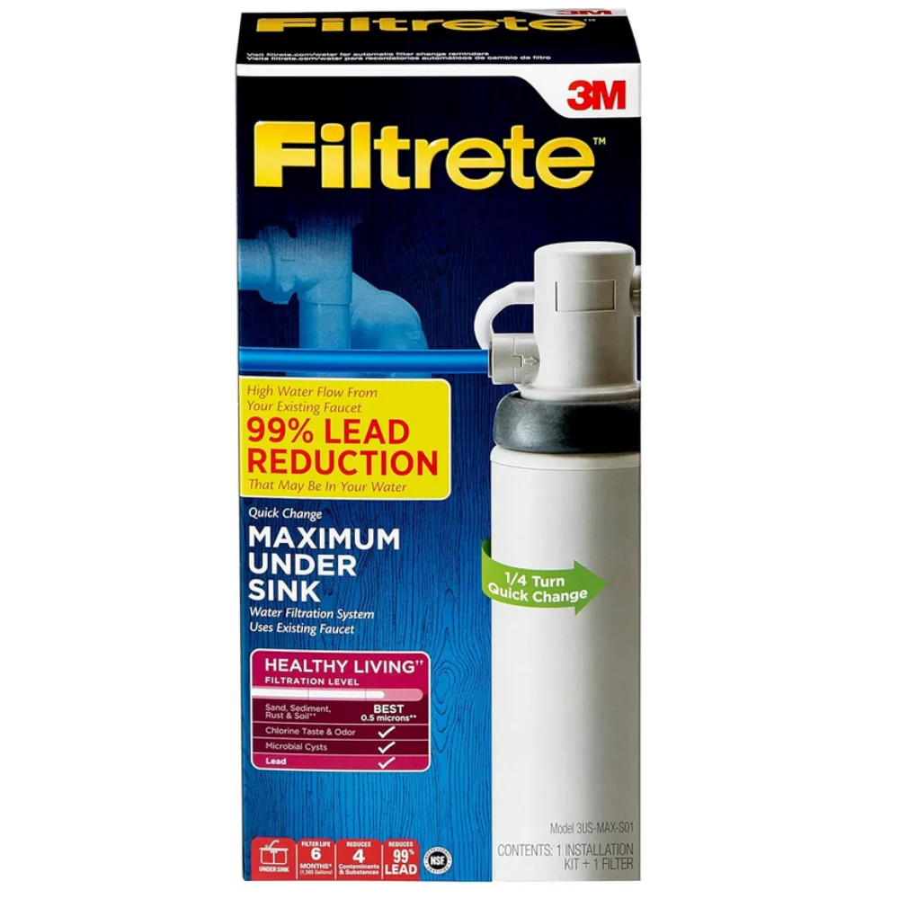  Filtrete Maximum Under Sink Water Filtration System 3US-MAX-S01 