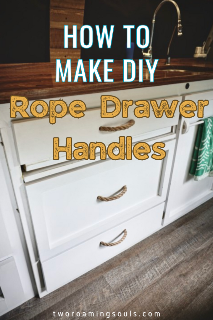 How to make DIY Rope Drawer Handles - Two Roaming Souls