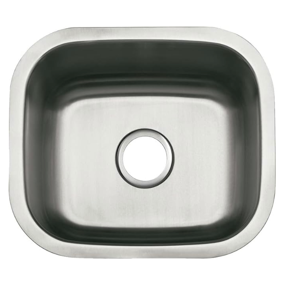 Kingston Brass Gourmetier GKUS16168 Undermount Single Bowl Bar Sink 16x16x8 (LxWxD) Brushed Stainless Steel
