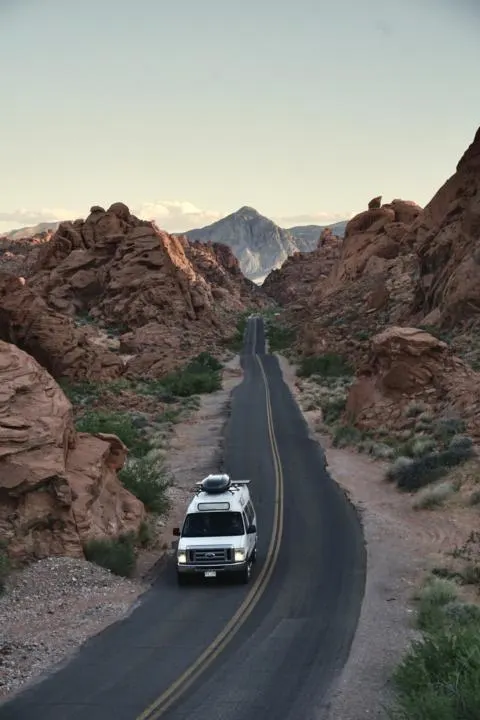 Two Roaming Souls Driving the scenic Mouse's tank Drive in Valley Of Fire State Park