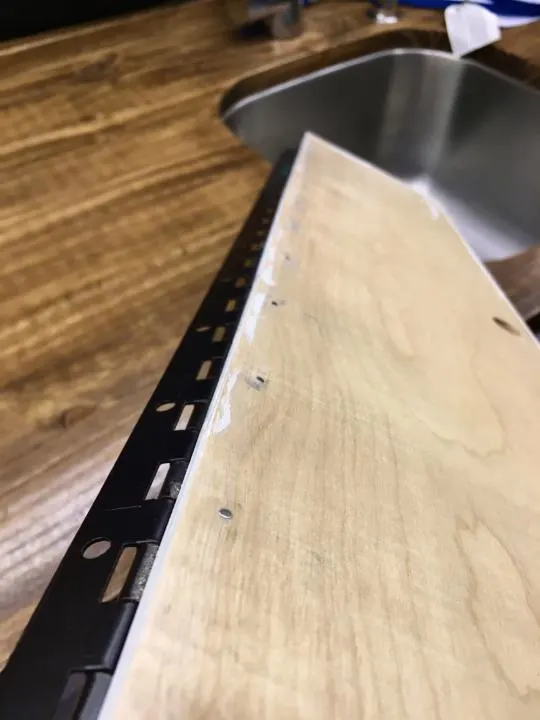 Filing down screw tips is a simple woodworking tip.