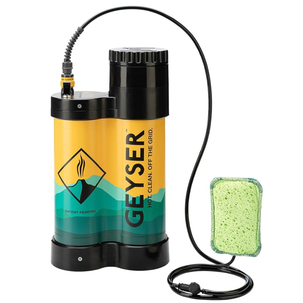  Geyser System Portable Shower & Cleaning Kit with Optional Electric Heater for Camping, Overlanding, & Outdoor Recreation 