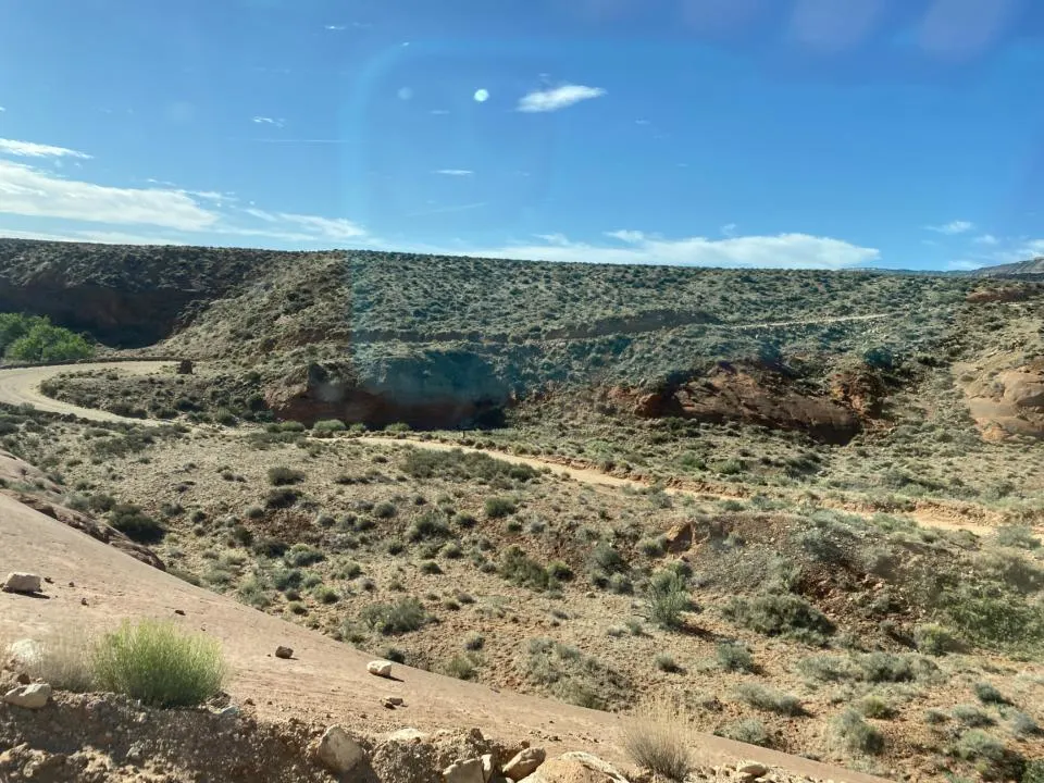 A view of one of the washes on the way to Reflection Canyon