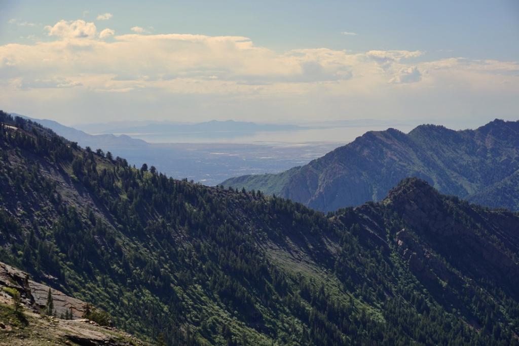 View of Salt Lake City from Lake Blanche