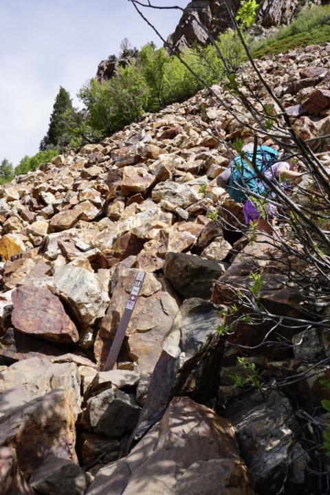 Rock Pile Along Lake Blanche Trail