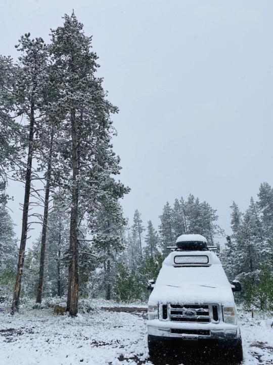 Cozy Vanlife Gaming Routine in Snowy Forest 