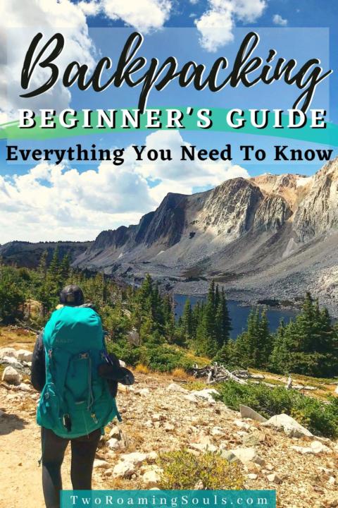 beginner's guide to backpacking pin