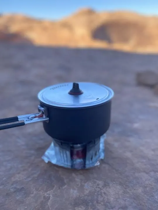 beginners guide to backpacking stove set up