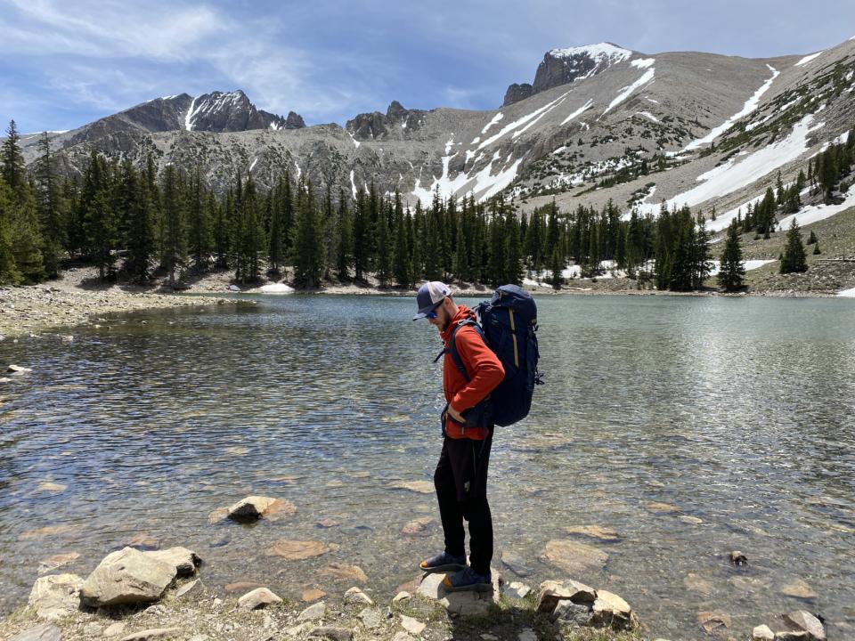 Great Basin National Park: Jake with backpacking pack on