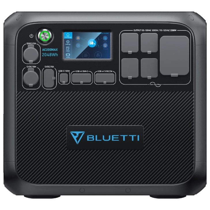Bluetti AC200Max is an excellent portable power station for vanlife and off-grid living.