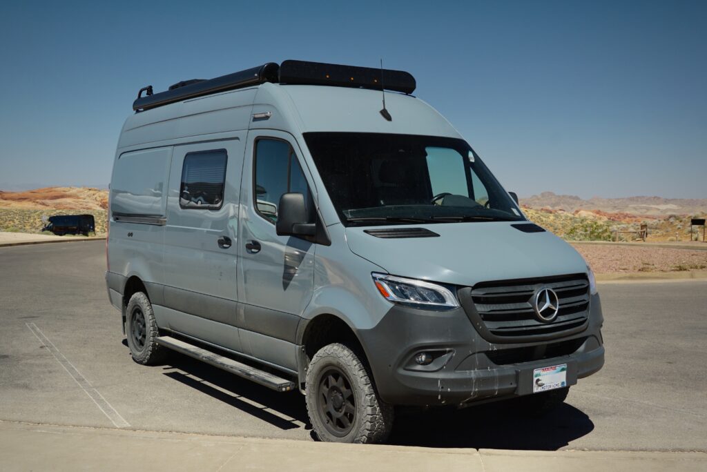 The Mercedes Benz Sprinter is one of the most popular vans for a van conversion.