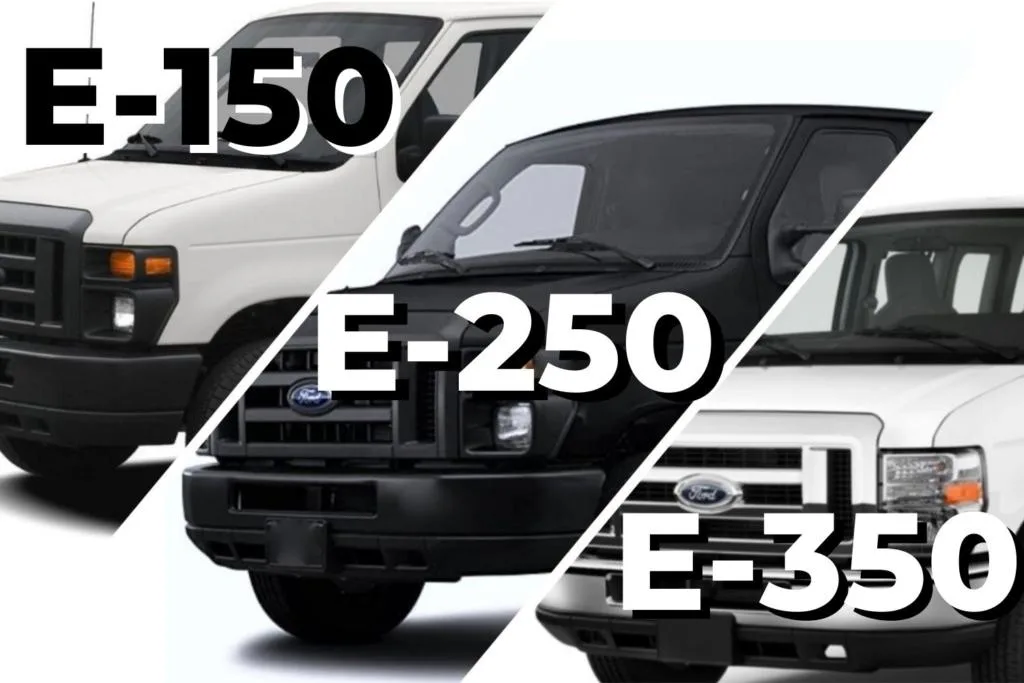  ¿Cuál es la diferencia entre Ford E-150, E-250 y E-350?  - dos almas itinerantes
