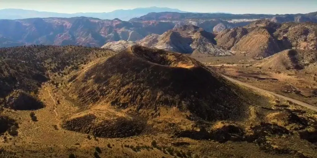 Aerial View of Cinder Cone in Snow Canyon State Park