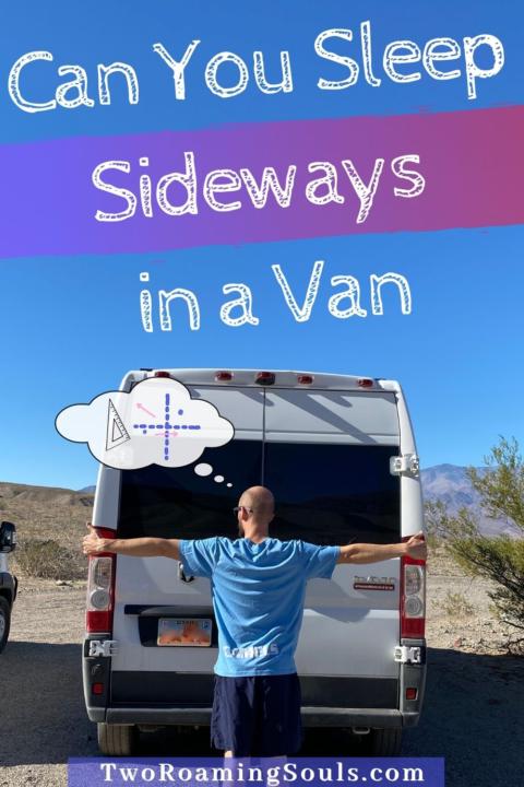 can you sleep sideways in a van pin