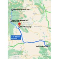 Google Maps: Western Wyoming Road Trip Itinerary
