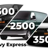 Whats the difference between Chevy Express 1500, 2500, 3500 vans