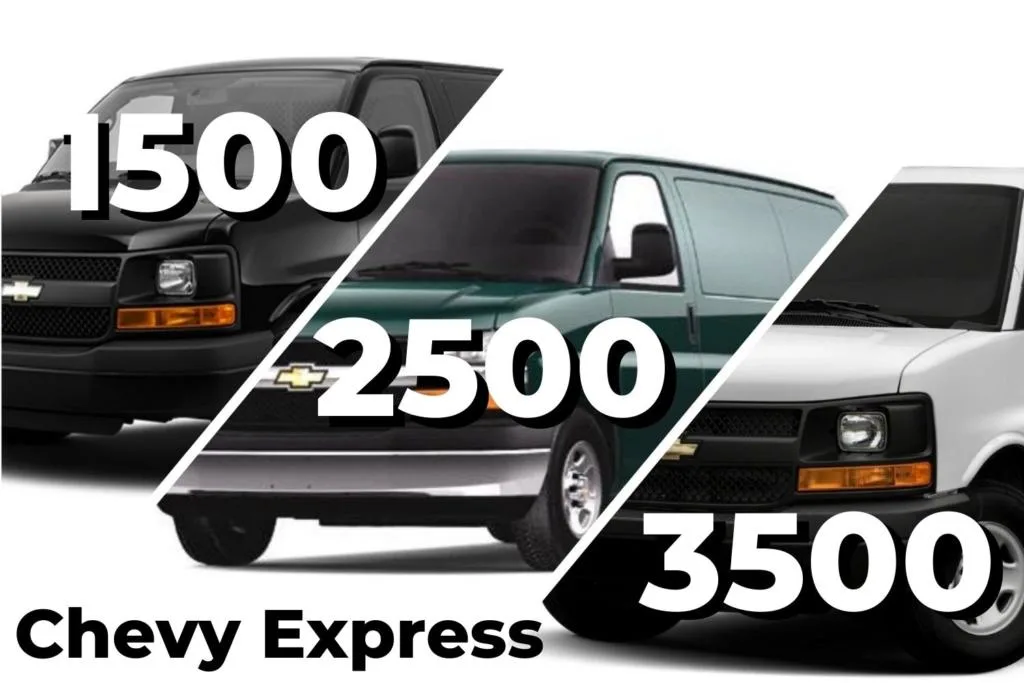 What's The Difference Between Chevy Express 1500, 2500, and 3500 Vans. -  tworoamingsouls