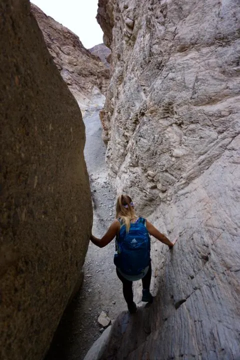 Some scrambling required in Mosaic Canyon