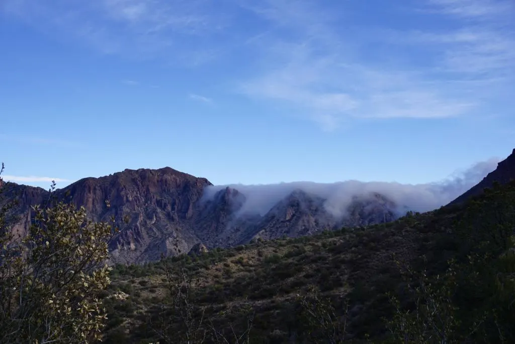 Clouds Rolling Over Chisos Basin in Big Bend National Park
