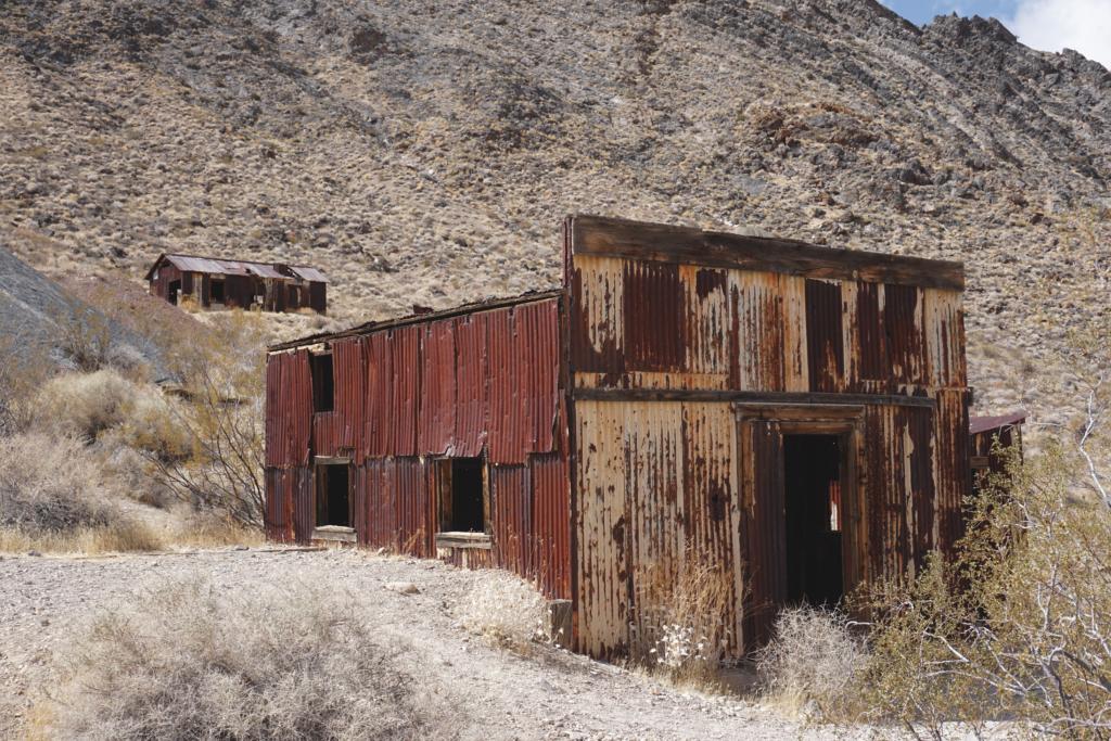 The two remaining buildings at Leadfield Ghost town