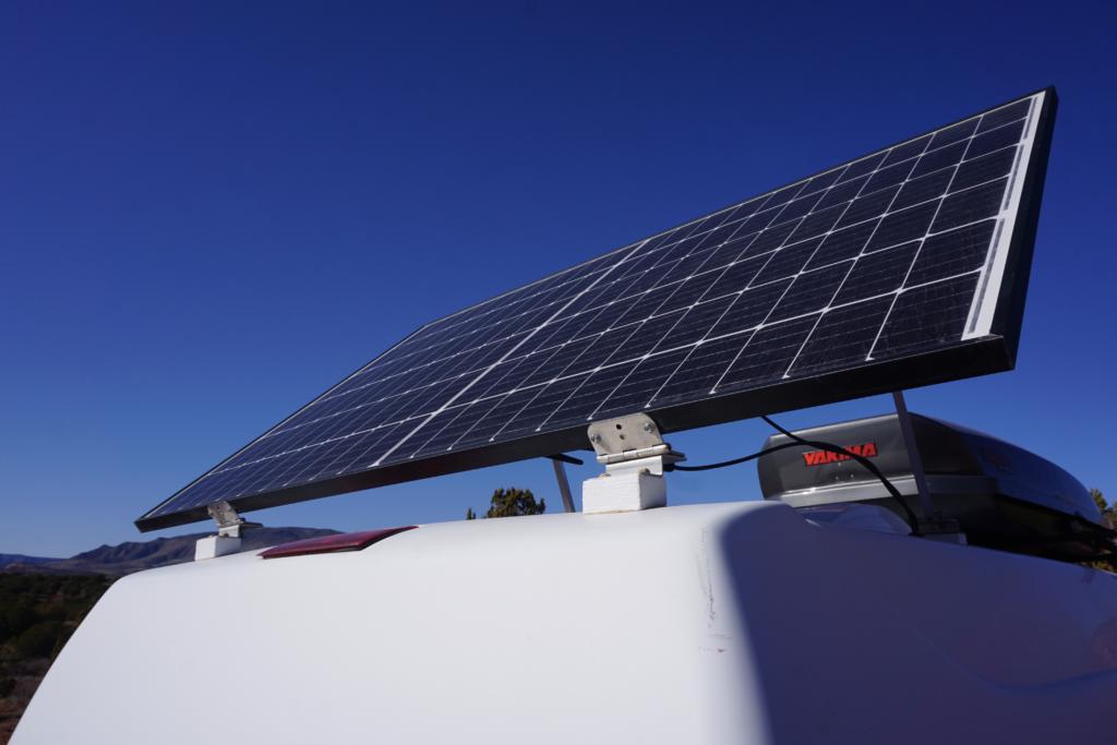 DIY Solar Panel Tilt Mount For A Campervan or RV - tworoamingsouls