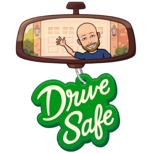 Bitmoji Drive Safe Cartoon