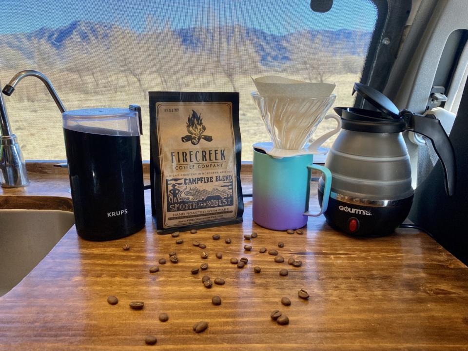 How To Make The Best Cup Of Coffee In Vanlife coffee supplies