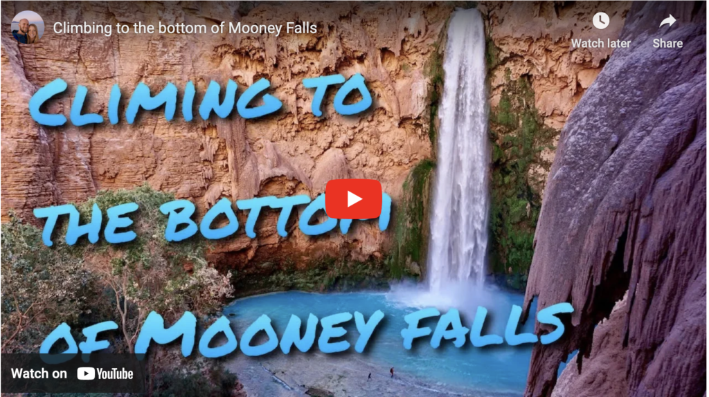 Screenshot of Two Roaming Souls Climbing To The Bottom Of Mooney Falls