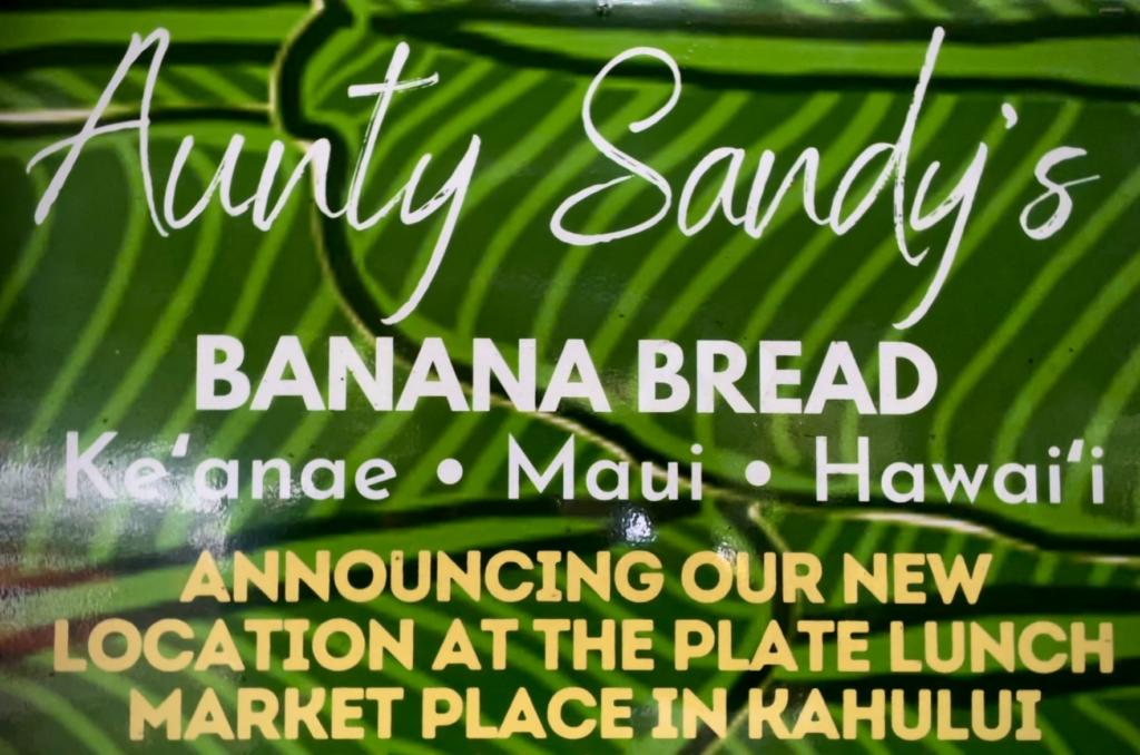 Aunt Sandy's Banana Bread: One of the best restaurants in Maui