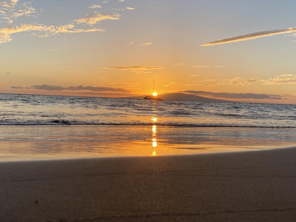 Sunset At Kamole Beach in Maui