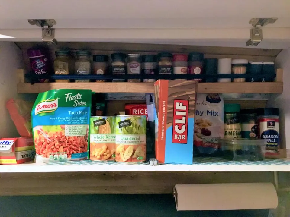 Spice Rack is one of the things we added to our campervan after completion