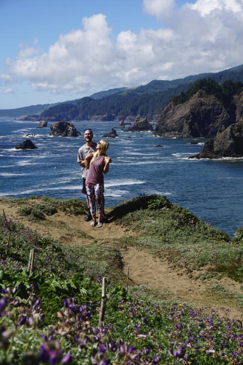 The northernmost viewpoint on Indian Sands Trail makes a perfect spot for photos down the Oregon Coast.