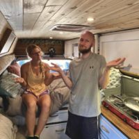 Jake and Em wondering what it's really like living in a van