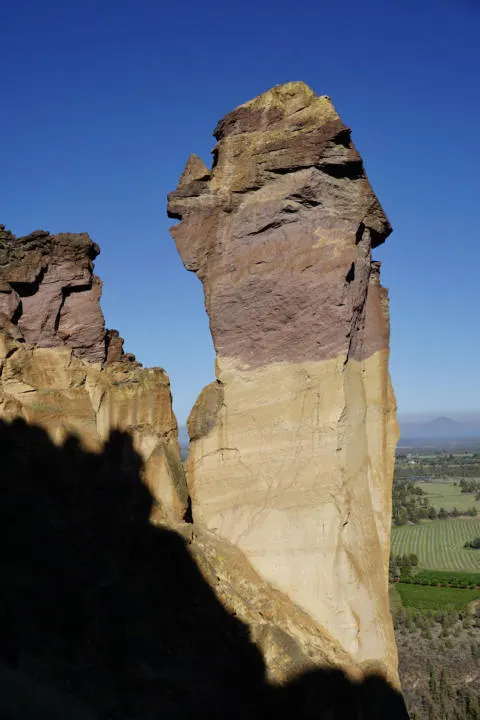 Monkey Face which is a must see rock formation on the At Smith Rock State Park 1-day itinerary In Oregon