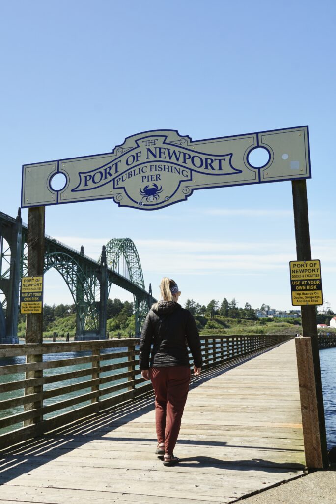 Public Crabbing Dock in Newport, OR