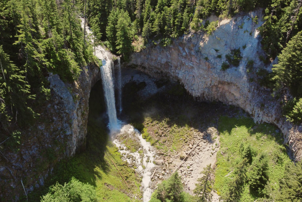 Aerial View Of Tamanawas Falls