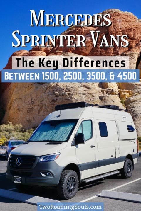 The difference between Mercedes Sprinter 1500, 2500, 3500, 3500XD, 4500