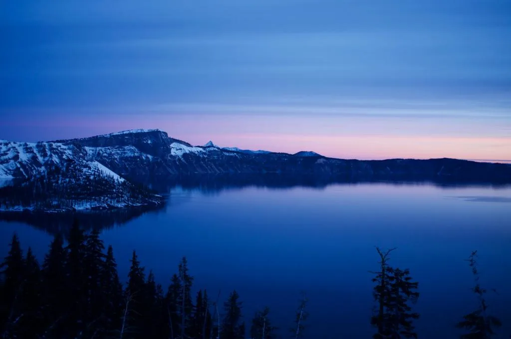 Discovery Point Trail is one of the best spots for sunrise at Crater Lake.