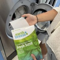 Earth Breeze Laundry Detergent is one of our favorite products for doing laundry on the road