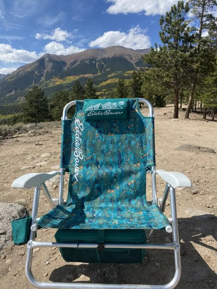 one of the best camper van accessories is this Eddie Bauer Backpack Camp Chair
